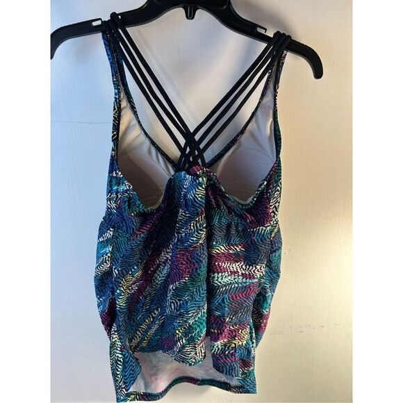 Ava & Viv swim tank top 14w multicolored - Picture 2 of 6